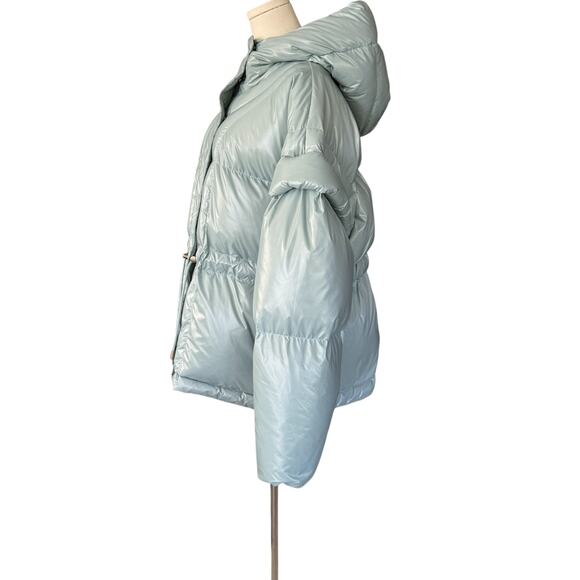 Ulla Johnson Rhodes Hooded Down Puffer Coat Jacket Agave‎ Blue Size Large - Picture 5 of 10
